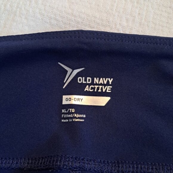 Old Navy Active women's size XL blue leggings & green chevron design. VGUC - Picture 4 of 6